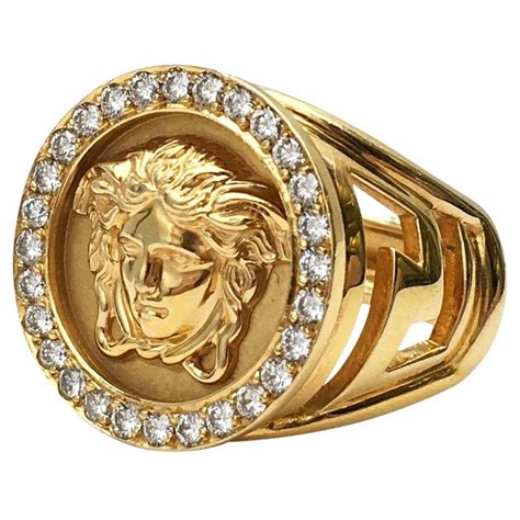 versace gold ring for sale|Versace ring price.